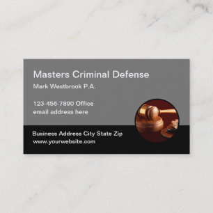 刑事防衛弁護士 名刺