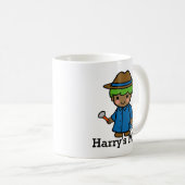 刑事、法医学者、または私少年 コーヒーマグカップ (正面右)