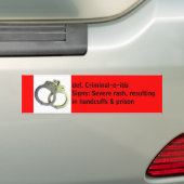 刑事o itis バンパーステッカー (車上)