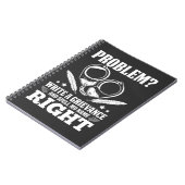 刑務官おもしろいの不満に対するユーモア ノートブック (左側)