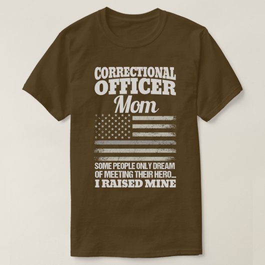 刑務官お母さん矯正官 Tシャツ (デザイン正面)