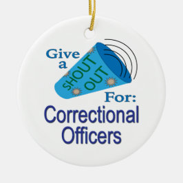 刑務官に大声を出す セラミックオーナメント