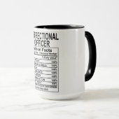 刑務官の栄養事実Mug マグカップ (正面右)