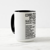 刑務官の栄養事実Mug マグカップ (正面左)