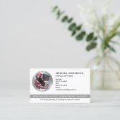 刑務官カスタム法執行のロゴ 名刺 (スタンド正面)