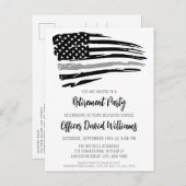 刑務官退職パーティー 案内ポストカード (正面/裏面)