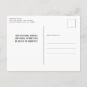 刑務官退職パーティー 案内ポストカード (裏面)