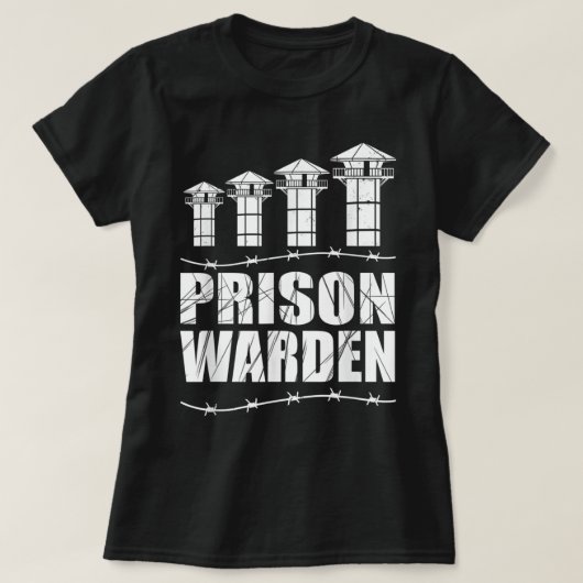 刑務官 – 刑務所長 – 刑務官 Tシャツ (デザイン正面)