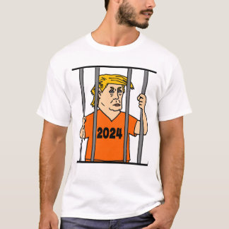 刑務所おもしろいのトランプアンチトランプ政治 Tシャツ