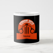 刑務所から出る刑務所解放ギフト2トーンのマグカップ ジャンボコーヒーマグカップ (正面)