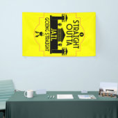 刑務所から出所のギフト2トーンのコーヒーMu 横断幕 (トレードショー)