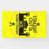 刑務所から出所のギフト2トーンのコーヒーMu 横断幕 (横)