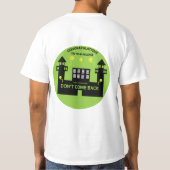 刑務所から出所のギフト2トーンのコーヒーMu Tシャツ (裏面)