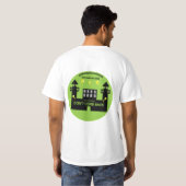 刑務所から出所のギフト2トーンのコーヒーMu Tシャツ (裏面フル)