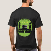 刑務所から出所のギフト2トーンのコーヒーMu Tシャツ (裏面)