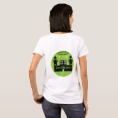 刑務所から出所のギフト2トーンのコーヒーMu Tシャツ (裏面フル)