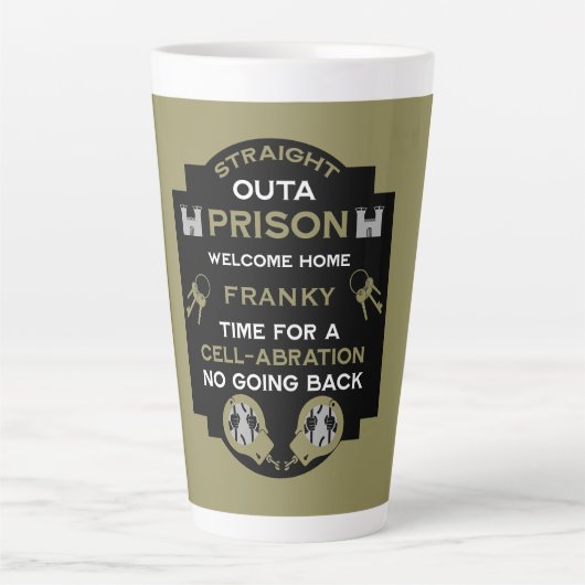 刑務所から帰宅する カフェラテマグ (正面)