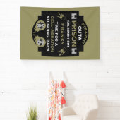 刑務所から帰宅する 横断幕 (インサイチュ)