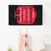 刑務所から帰宅する 横断幕 (インサイチュ)