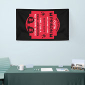 刑務所から帰宅する 横断幕 (トレードショー)