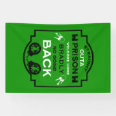 刑務所から帰宅する 横断幕 (横)