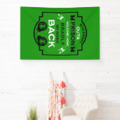 刑務所から帰宅する 横断幕 (インサイチュ)