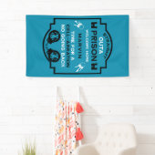 刑務所から帰宅する 横断幕 (インサイチュ)