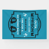 刑務所から帰宅する 横断幕 (横)