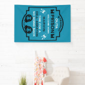 刑務所から帰宅する 横断幕 (インサイチュ)