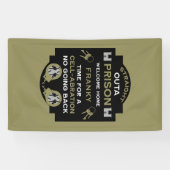 刑務所から帰宅する 横断幕 (横)