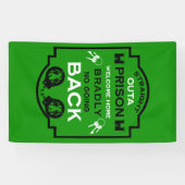 刑務所から帰宅する 横断幕 (横)