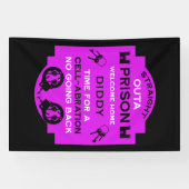 刑務所から帰宅する 横断幕 (横)