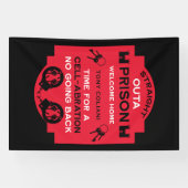 刑務所から帰宅する 横断幕 (横)