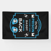 刑務所から帰宅する 横断幕 (横)