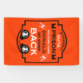 刑務所から帰宅する 横断幕 (横)