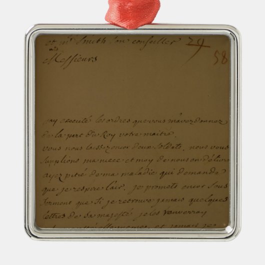 刑務所から解放されるべき嘆願書 メタルオーナメント (正面)