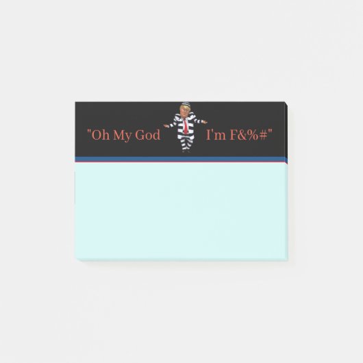 刑務所でトランプ衣服ポストイットノート ポストイット (正面)