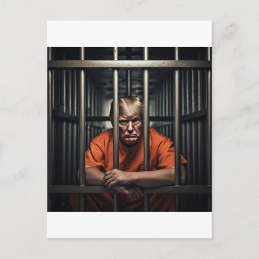 刑務所でトランプ ポストカード (正面)