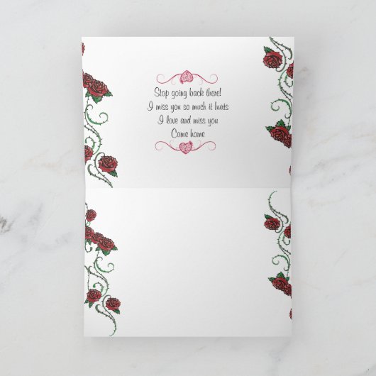 刑務所にまだ疲れさせているか。 カードを恋しく思って下さい カード (内部)