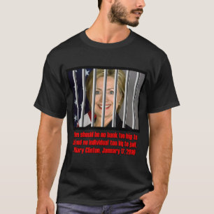 刑務所に大きいヒラリー余りに Tシャツ