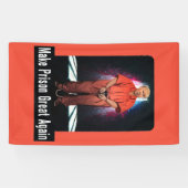 刑務所に素晴らしい-アンチ切札の旗を再度して下さい 横断幕 (横)