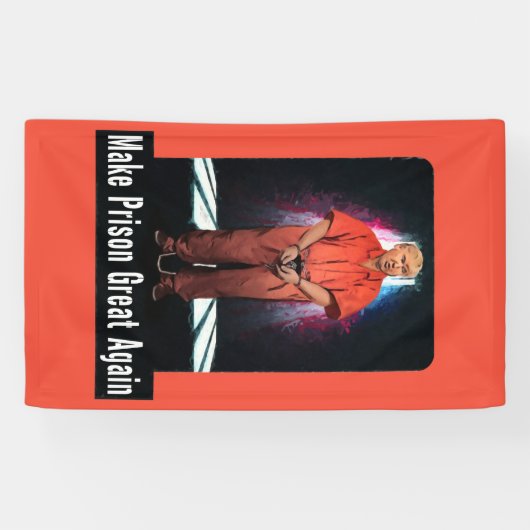 刑務所に素晴らしい-アンチ切札の旗を再度して下さい 横断幕 (横)