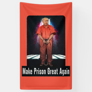 刑務所に素晴らしい-アンチ切札の旗を再度して下さい 横断幕