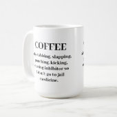 刑務所に行くなマグ コーヒーマグカップ (正面左)