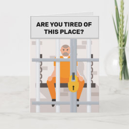 刑務所に飽きたか？グリーティングカード カード