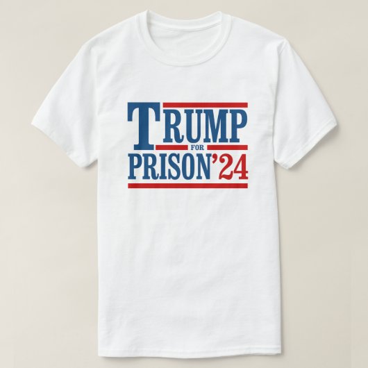 刑務所のためにトランプ'24 Tシャツ (デザイン正面)