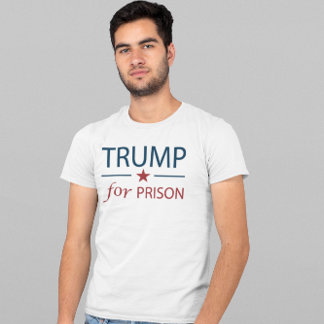 刑務所のためのトランプアンチトランプ政治的スローガン Tシャツ