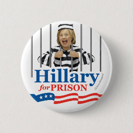 刑務所のためのヒラリー! 反クリントンは彼女を閉じ込めます! PIN! 缶バッジ