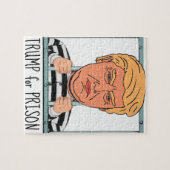 刑務所のための怒っている切札 ジグソーパズル (横)