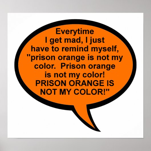 刑務所のオレンジは私のカラーポスターでおもしろいはない ポスター (正面)